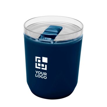 Bicchiere termico in plastica riciclata dal design essenziale 180ml