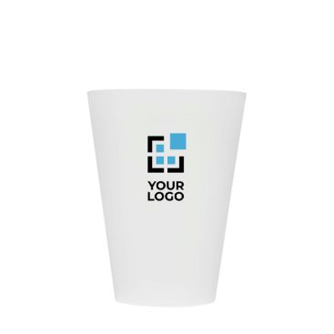 Bicchiere traslucido in plastica riutilizzabile e finitura opaca 300ml