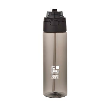 Borraccia con cannuccia integrata e coperchio a pulsante antigoccia 700ml