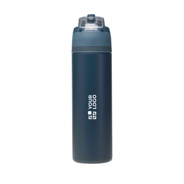 Borraccia a parete singola con cannuccia pieghevole e finitura opaca 800ml