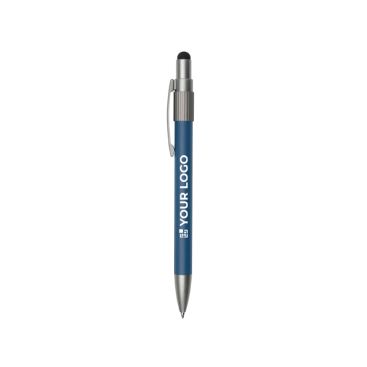 Penna a sfera con puntatore touch e spinner girevole, inchiostro blu