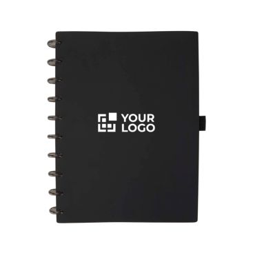 Agenda con copertina in pelle sintetica e rilegatura a dischi