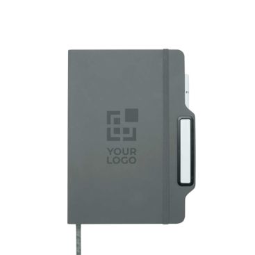 Taccuino A5 a righe con foro per smartphone e copertina rigida