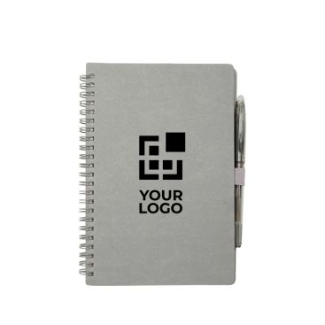 Block notes con copertina rigida riutilizzabile e penna nera