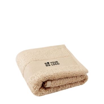 Asciugamano in cotone spesso da 450 g/m² vista area di stampa