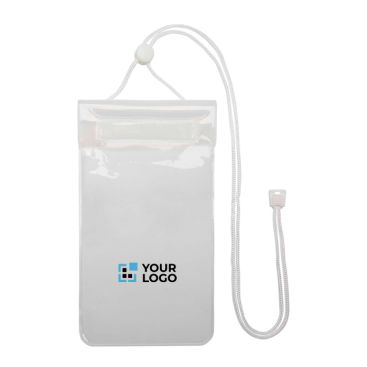 Custodia impermeabile grande in plastica per smartphone con cordino XL