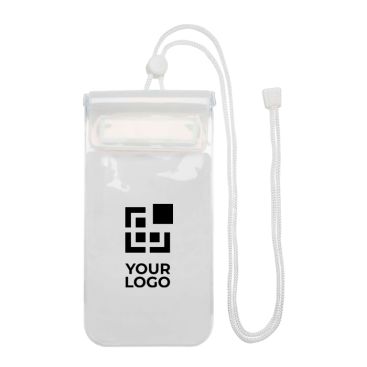 Custodia impermeabile media in plastica per smartphone con cordino L