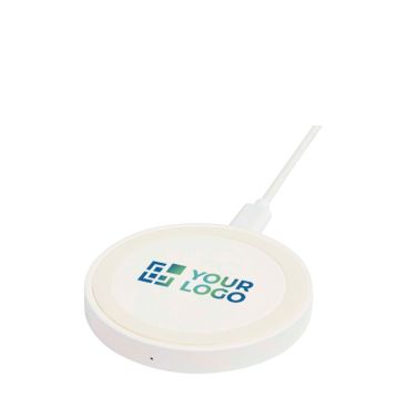 Base di ricarica wireless con cavo 2 in 1 in plastica riciclata 15W