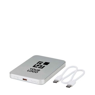 Power bank magnetica compatta con ricarica wireless 5.000 mAh