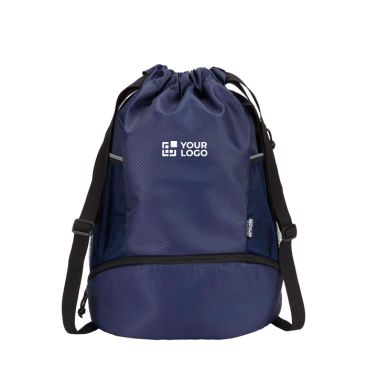 Sacca sportiva in tessuto riciclato impermeabile scomparto scarpe 18l