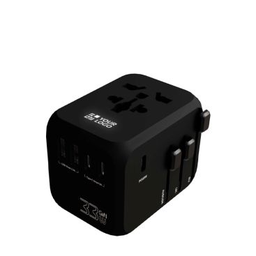 Adattatore da viaggio personalizzabile con ricarica rapida 33W GaN