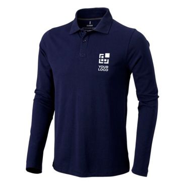 Polo a maniche lunghe uomo in cotone da 200 g/m² Elevate Life