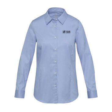 Camicia da donna in cotone twill a maniche lunghe 185 g/m2 Elevate