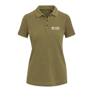 Polo da donna a maniche corte in piqué prelavato e preristretto 200 g/m2 Elevate