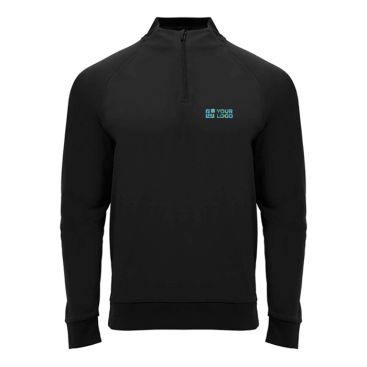 Felpa per bambini a manica lunga con zip corta 200 g/m² Roly 