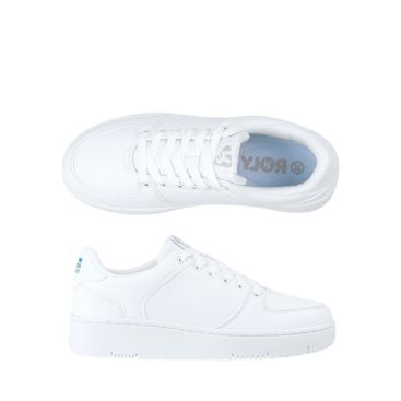 Scarpe da ginnastica bianche unisex con suola in gomma Roly 