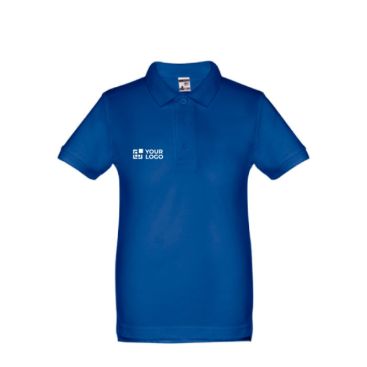 Polo per bambini personalizzabili vista area di stampa
