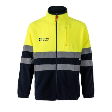 Giacchetto di pile da lavoro bicolore in poliestere 280 g/m2 Velilla 
