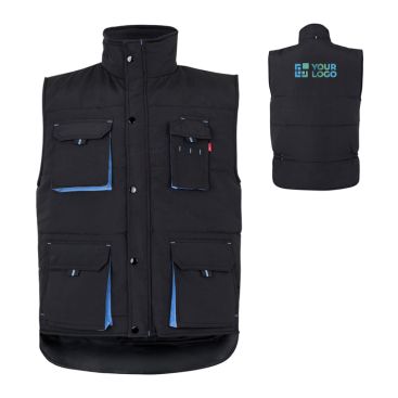 Gilet da lavoro unisex multitasche in poliestere 120 g/m2 Velilla 