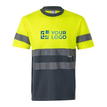 T-shirt da lavoro extragrande riflettente poliestere 140g/m2 Velilla 