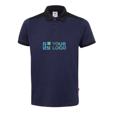 Polo da lavoro piqué unisex manica corta in poliestere 200g/m2 Velilla 