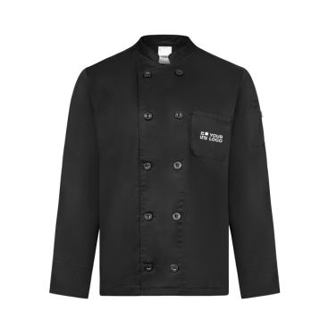 Giacca da cucina unisex a manica lunga con doppia abbottonatura 190 g/m2 Velilla