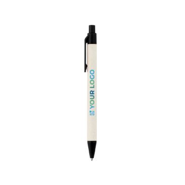 Penna in alluminio riciclato da cartoni del latte inchiostro blu