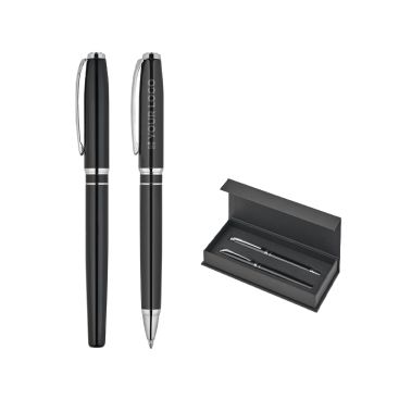 Set di scrittura premium con penna a sfera e roller a inchiostro blu