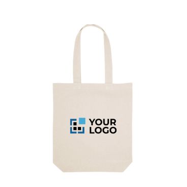 Shopper per la spesa in cotone con manici lunghi 220 g/m2