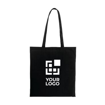 Colorate shopper dai  manici lunghi in cotone da 105 g/m2 Eco Color L