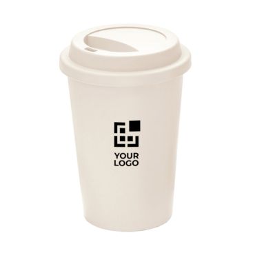 Bicchiere viaggio personalizzato coperchio plastica 450ml Bicchiere viaggio personalizzato coperchio plastica 450ml