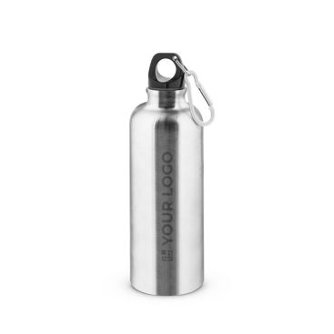 Borraccia in acciaio inox a parete singola con moschettone 550 ml