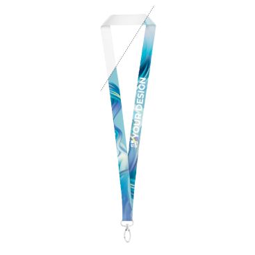 Lanyard in poliestere per sublimazione con moschettone ovale