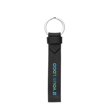 Portachiavi elegante PU con anello in metallo e scatola in carta kraft