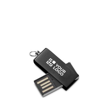 Memoria USB in alluminio di dimensioni mini con formato rotante