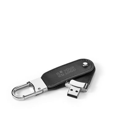 USB realizzato in PU con moschettone metallico incluso