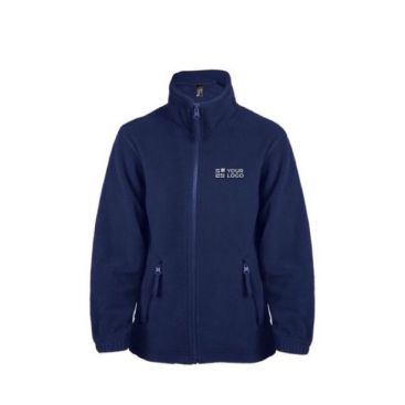 Giacchetti termici con zip per bambini colore blu scuro