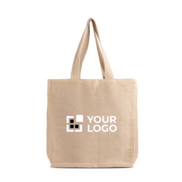 Tote bag ecologica grande ideale per la spesa realizzata in juco