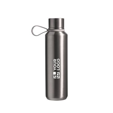 Borraccia in acciaio inox a doppia parete con finitura metallizzata 600ml