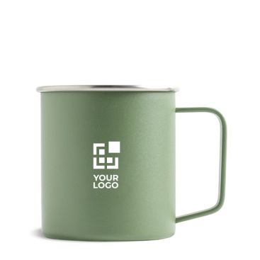 Tazza in acciaio inox riciclato con design moderno da 400ml