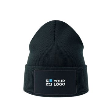 Berretto in poliestere riciclato con patch personalizzato