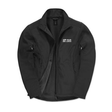 Giubbino soft Shell da uomo da 300 g/m² in poliestere ed elastan B&C color acquamarina