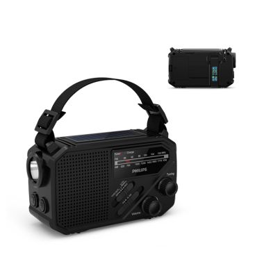 Radio d’emergenza in plastica ABS con torcia e allarme Philips