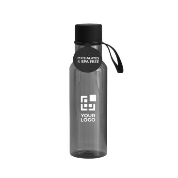 Borraccia in tritan priva di BPA in colori trasparenti da 600ml