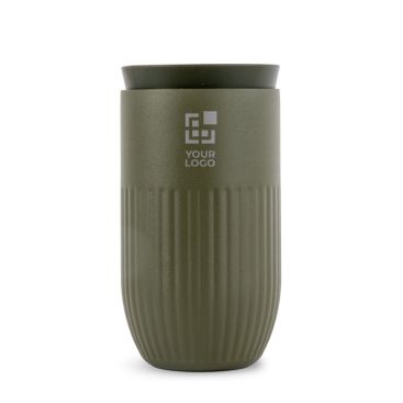 Bicchiere termico in acciaio inox con coperchio a bottone da 320ml