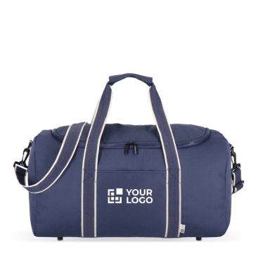 Borsa da viaggio o sportiva in RPET con ampia apertura superiore
