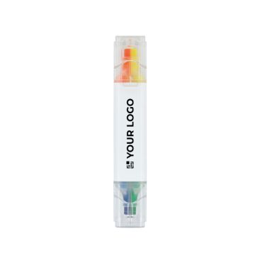 Evidenziatore fluorescente 4 colori con punte a scalpello