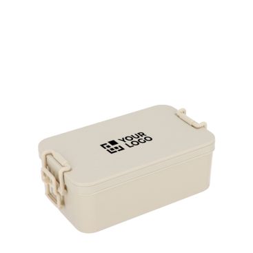 Lunch box a doppio strato con clip di chiusura e posate integrate 1,55 L