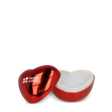 Balsamo labbra idratante in astuccio a cuore in plastica riciclata