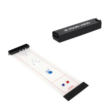 Gioco di bowling da tavolo con pista pieghevole e scatola compatta per riporlo
